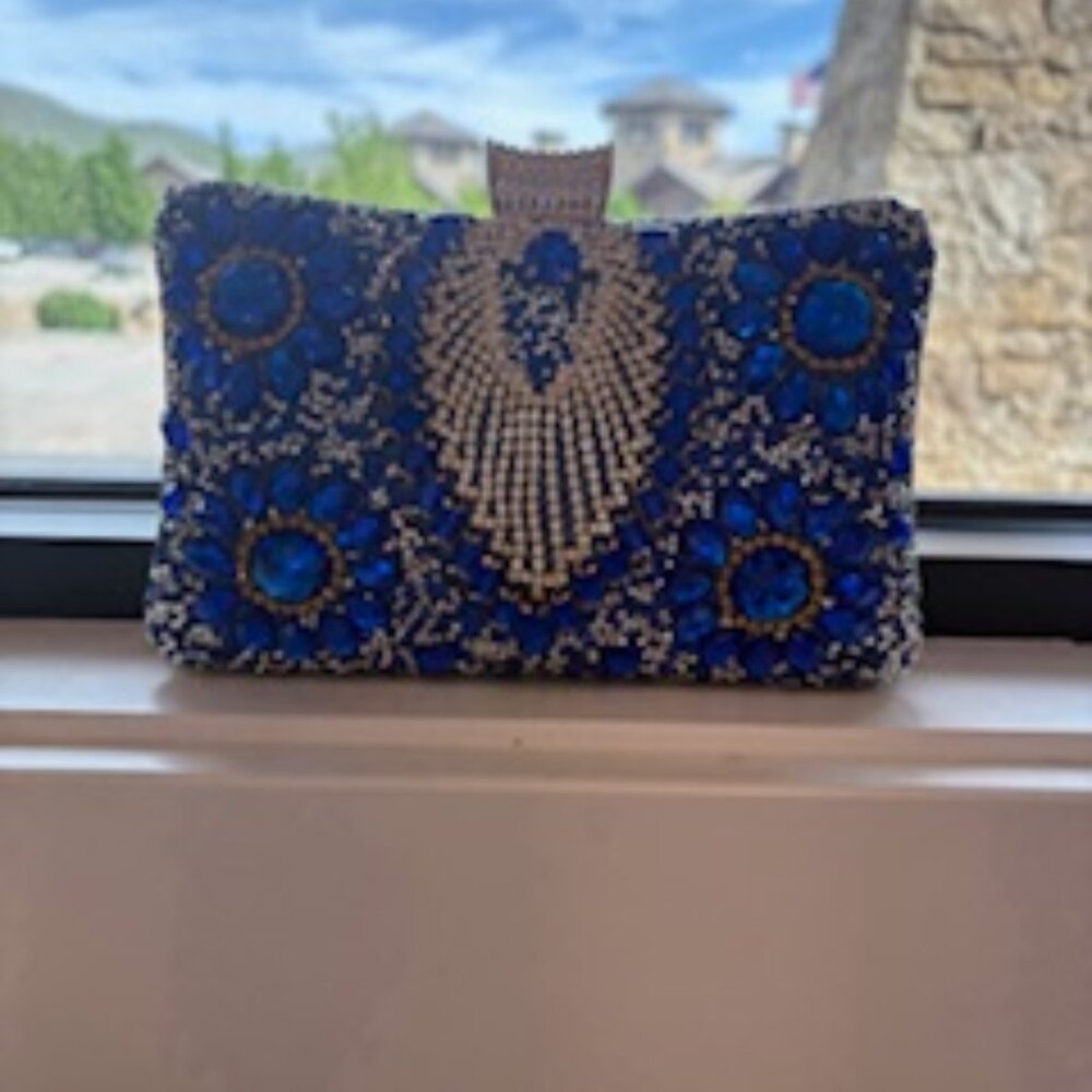 WOMEN DINNER CHAIN ONE-SHOULER DIAMOND BAG - Picture 5 of 6